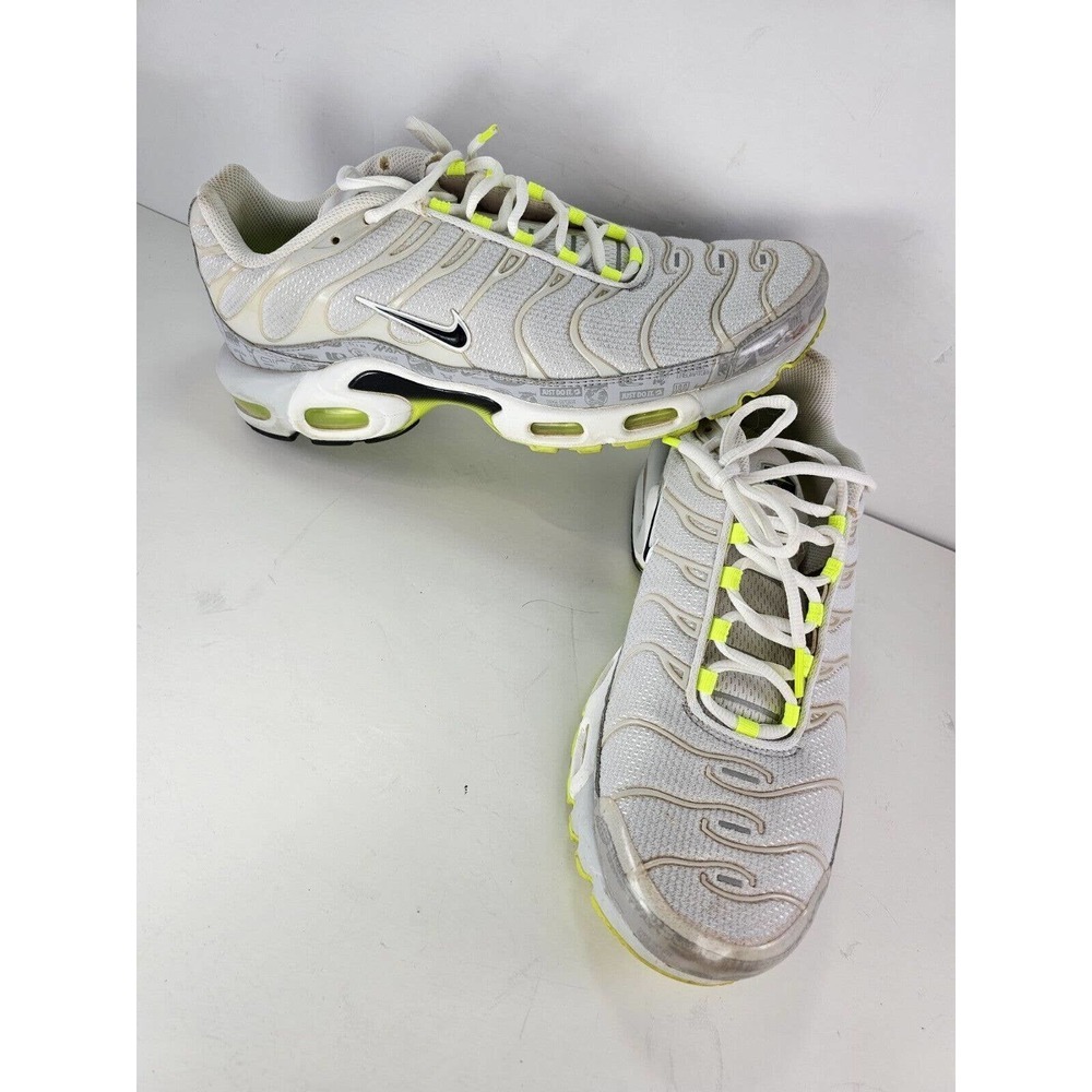 Nike Air Max Plus 'Reflective Logo' White Sneaker, Size 10.5 DB0682-002